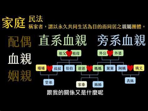 外孫女是直系血親嗎|哪些人屬於直系血親？哪些人是旁系血親？如何計算親。